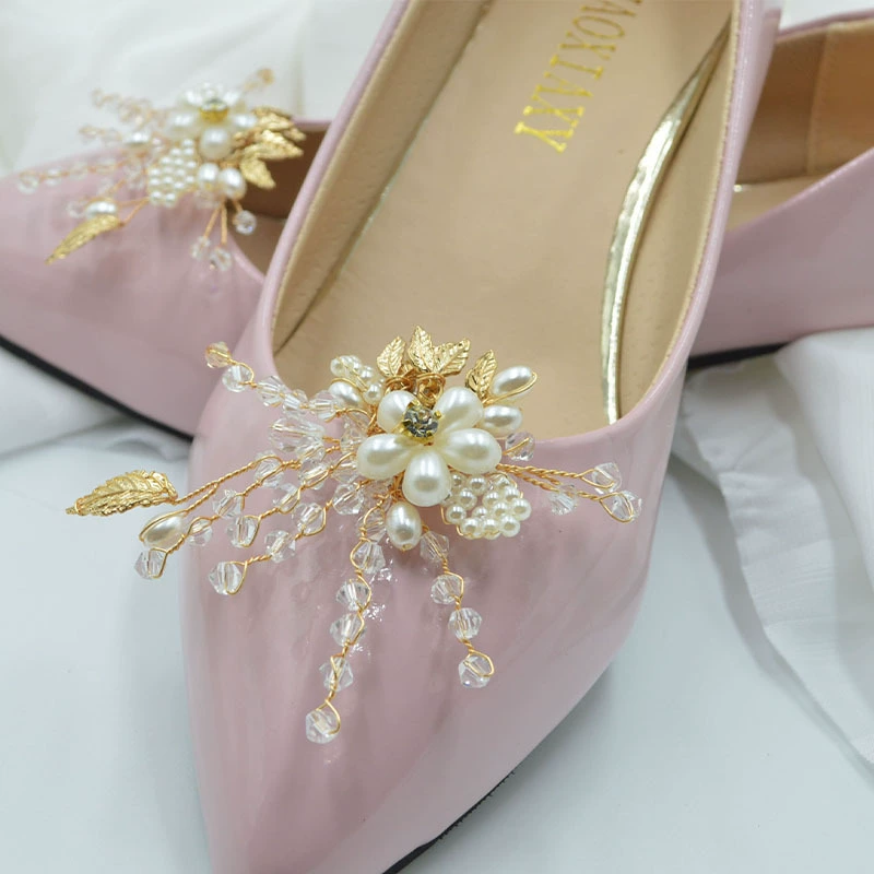Новый трансграничный сплав цветы жемчужная пряжка для свадебной обуви аксессуары для свадебной обуви высокого класса обувь ручной работы цветы свадебный банкет для обуви