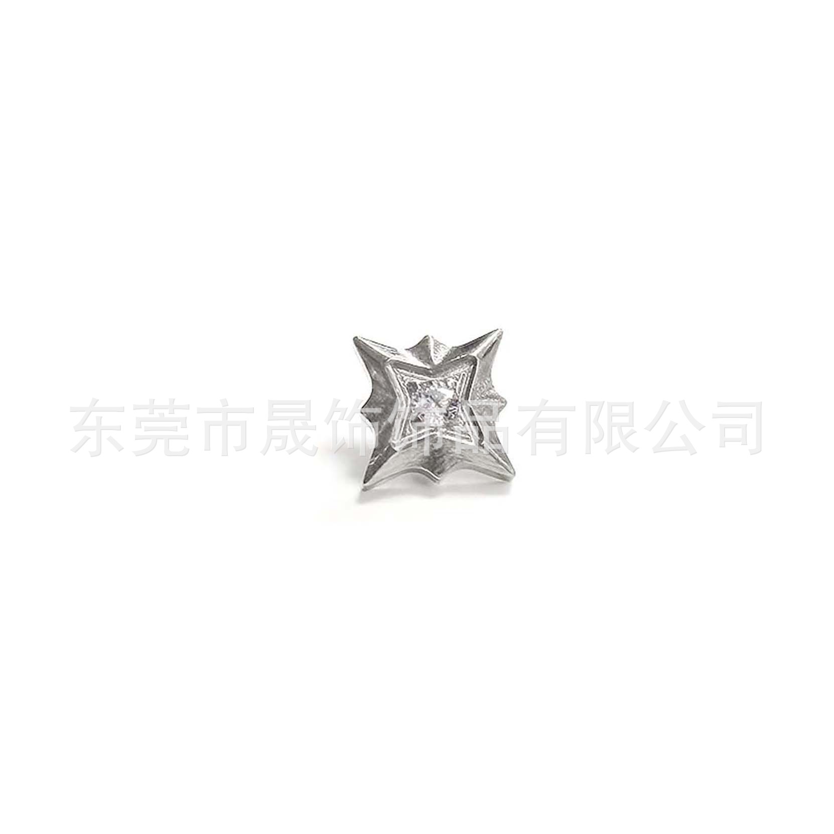 F136 Titanium 芒 Star Studded 5A Cubic Zirconia Ear Stud Labret Stud G23 Implant Grade Titanium 人体 Piercing Jewelry Accessories 头