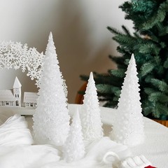 クリスマス装飾アクリル発光ミニクリスマスツリー造形装飾ランプテーブルのデスクトップ装飾撮影道具