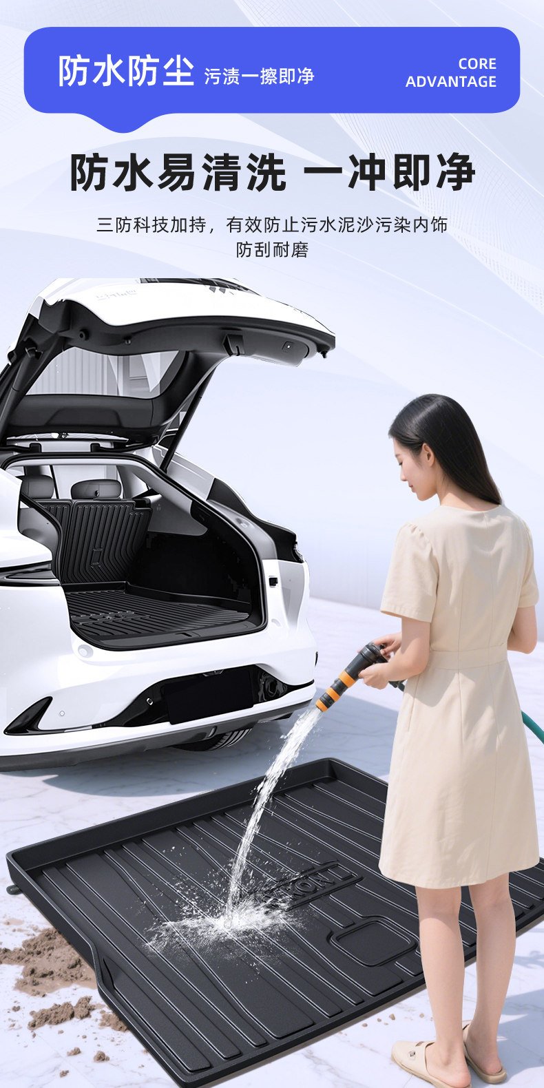 26 Types of Tpe Car Trunk Mats for Geely Xingyue, Nissan Sylphy, Volkswagen Sagitar, Toyota Rav4