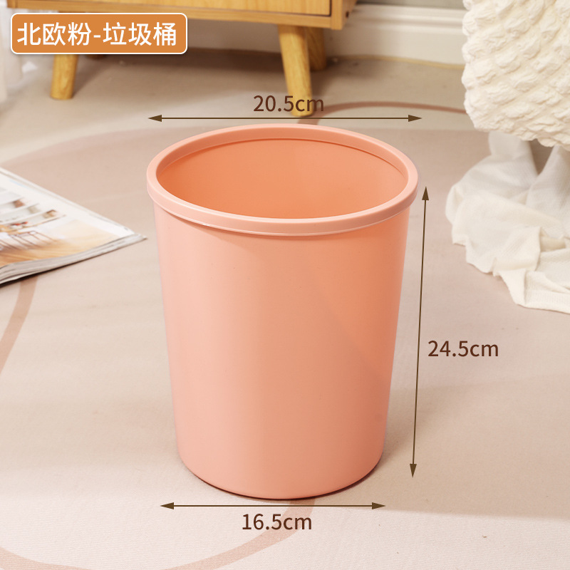 cocina plástico doméstico con anillo de compresión cubo de basura sala de estar dormitorio canasta simple gran cubo de basura del baño