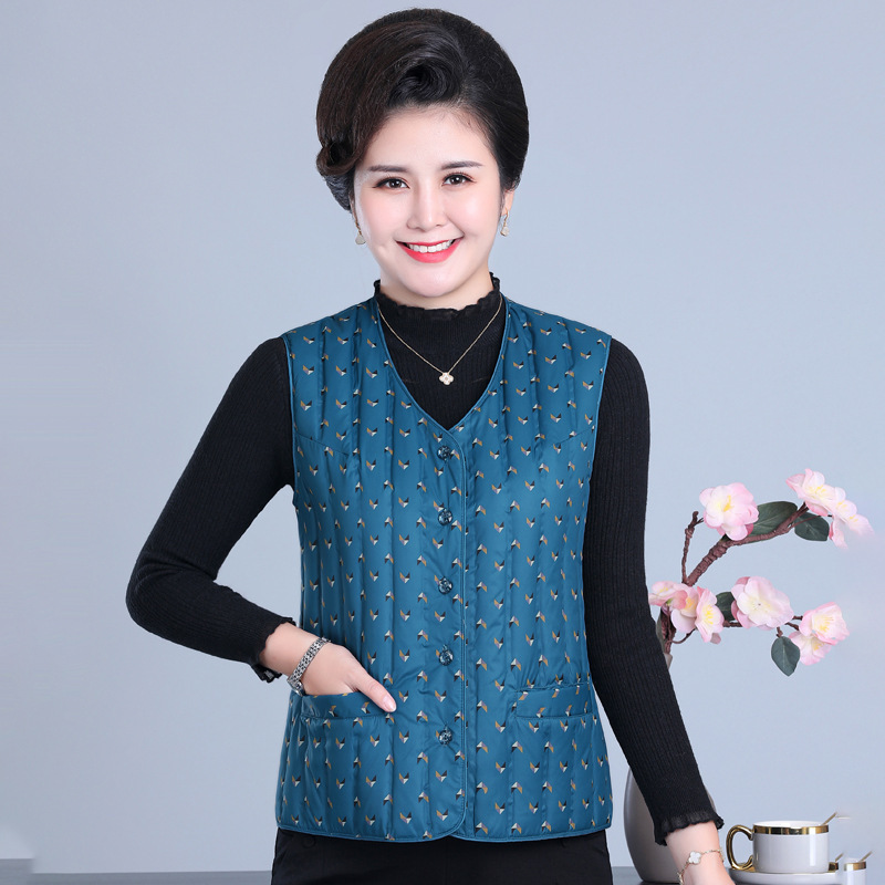 2024 New Winter down Vest for Mothers, Middle-Aged and Elderly Plus Size Waistcoat for Home Wear Pony Clip 2024 New Winter down Vest for Mothers, Middle-Aged and Elderly Plus Size Waistcoat for Home Wear Pony Clip
