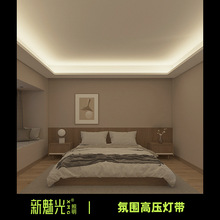 照明 LED灯带高显色防眩无频闪灯条客厅卧室220v硅胶灯