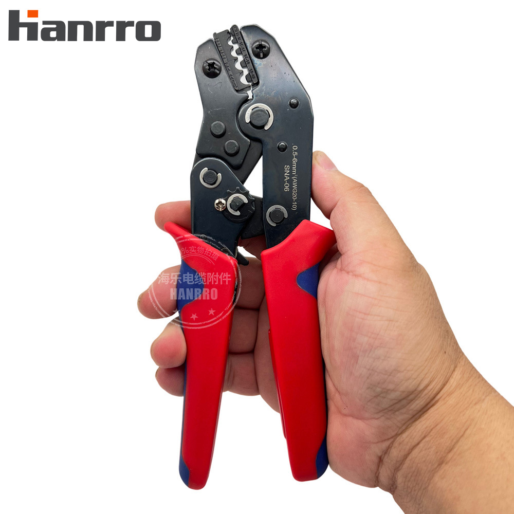 SNA-06专用裸端子圆形叉型压线钳电工压接0.5-6平方