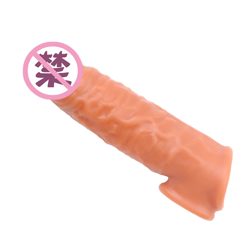 Wolf-Tooth Textured Silicone Condom Sleeve for Men, Reusable Delay Cover, 75 g — detail image 7