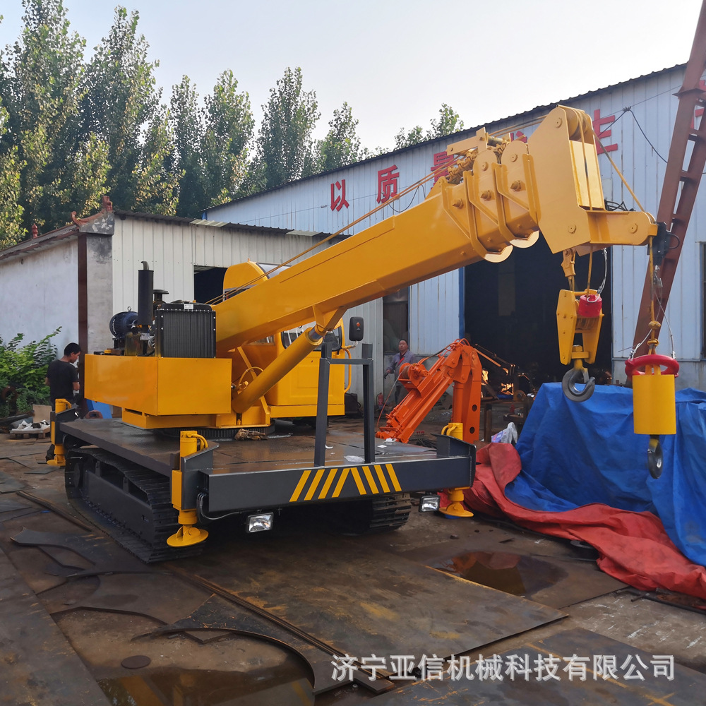 钢制履带吊车 承接3吨-16吨履带式起重机改装 自制履带行走吊车