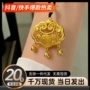 孩子节日镂空沙金项链