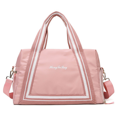 批發新款旅行包大容量健身包瑜伽收納袋幹濕分離鞋位斜挎包定制