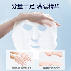 Bisu Tang Snail Essence Whitening Hydrating Moisturizing Mask Box for Men and Women, Brightening Complexion and Reducing Pores