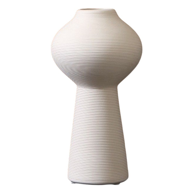 Wabilifeng retro decoración de jarrón de cerámica negra sala de estar arreglo floral flor seca creativa decoración del hogar al por mayor