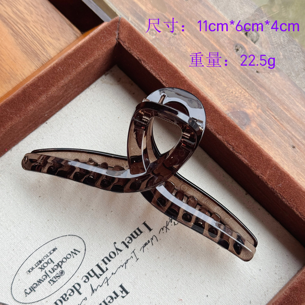 韩芮新款11厘米大号PC抓夹女发量多鲨鱼夹发夹头发后脑勺盘发发卡