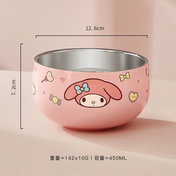 Bowl-316 stainless steel double layer anti-scald [Melody]