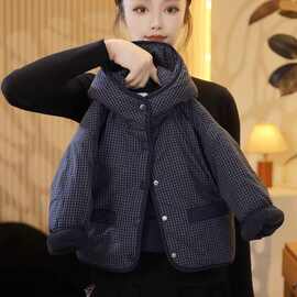 儿童加绒棉服2025秋冬新款儿童时尚韩系宽松保暖加绒加厚棉服外套