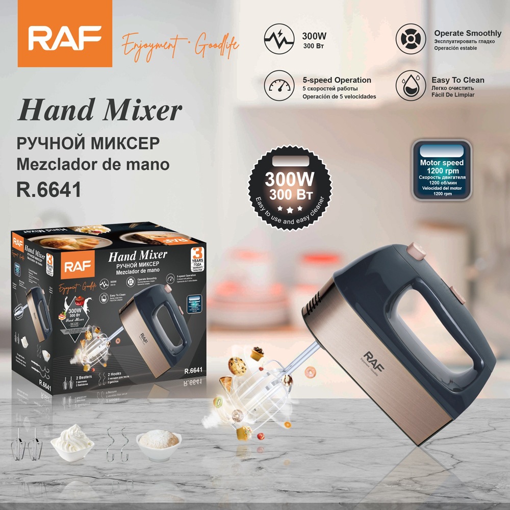 RAF Europe Regulation full Automatic Home handheld egg Machine bakes High - power SPIDER Cream mixer image 1