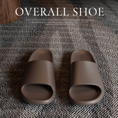 Cool slippers for men EVA leather texture step-in feeling for women home use anti-slip bathroom no stinky feet home indoor summer bathing 