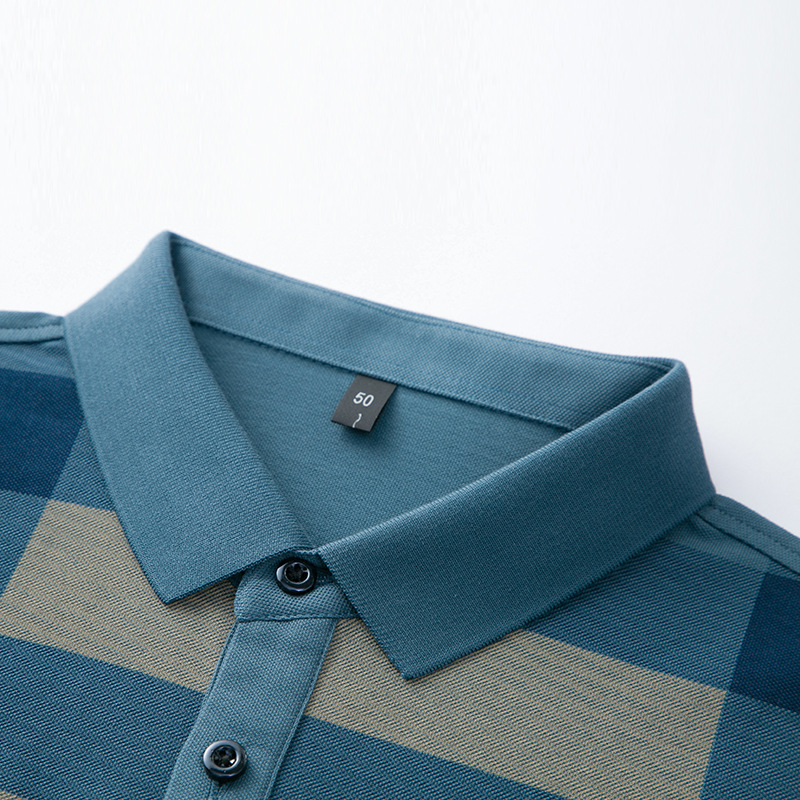 Mingdi Mouse 2024 Sommer Neues Polo-Kragen-Kurzarm-T-Shirt mit Taschendruck aus reiner Baumwolle für Herren_voghion.com