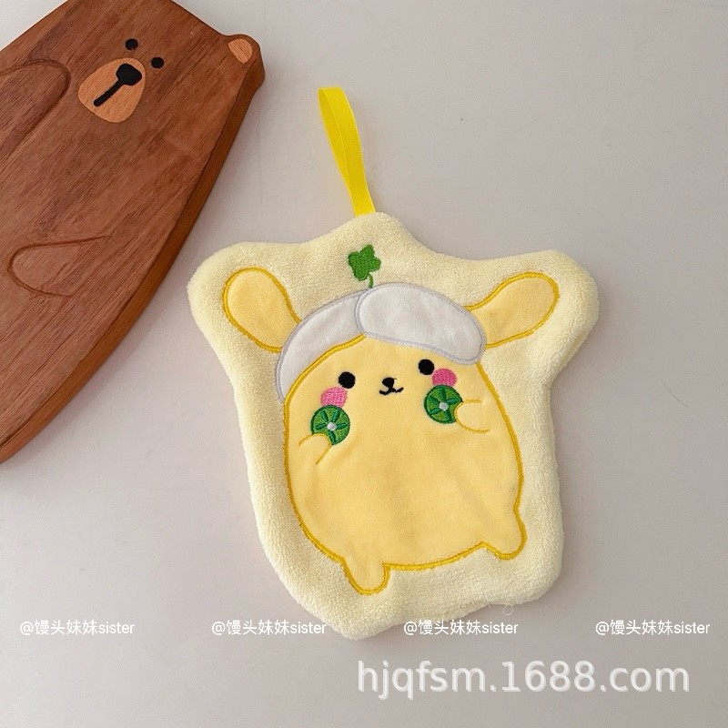 Toalla de mano colgante Melody Culomi de dibujos animados lindo, cocina casera, baño, pañuelo para niños, toalla pequeña