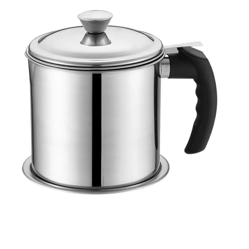 Factory direct stainless steel oil filter pot kitchen oil filter artifact household 304 stainless steel oil Cup with filter oil tank