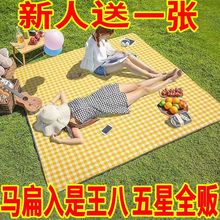 野餐垫防水野餐地垫户外垫便携春游地垫风露营垫子特大厚一。