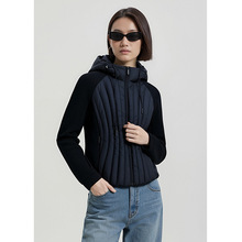 法式经典设计感连帽修身羽绒服女2025秋冬新款高级感90白鸭绒外套