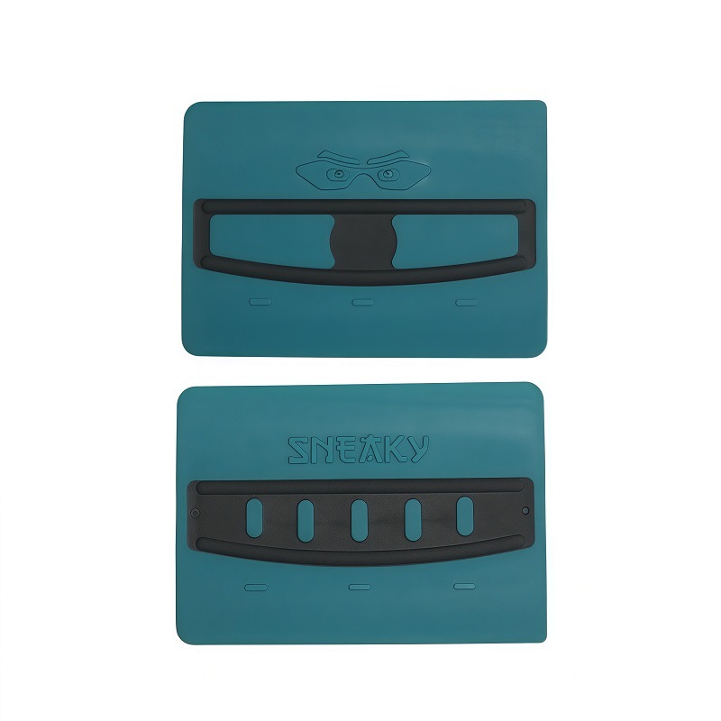 Ganxin Car Invisible Film Application Tool Blue Eyes Square Scraper Color Changing Film Car Creative Tool