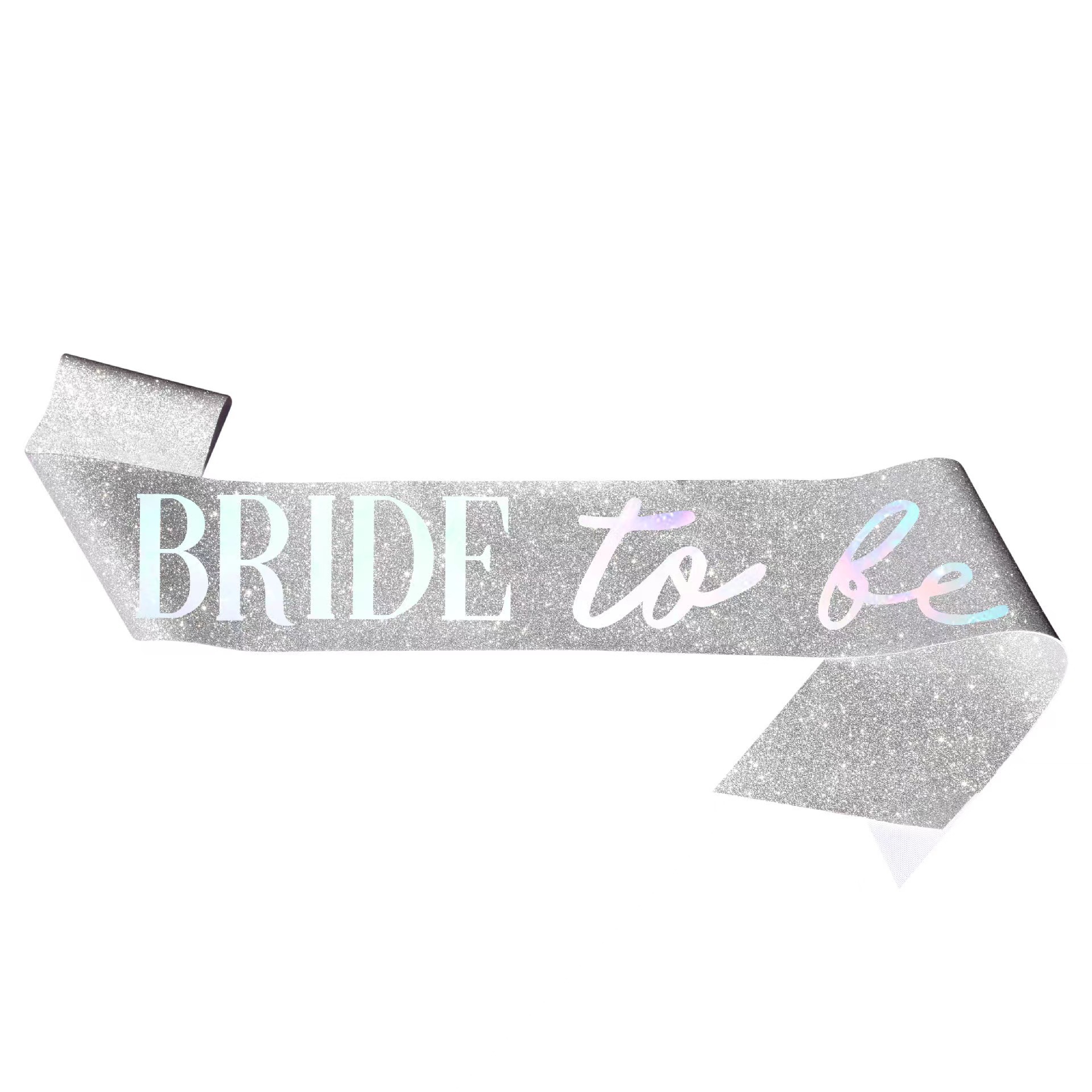 Diadema con cinta de etiqueta con estampado de despedida de soltera, juego de tirantes de flores de oro rosa