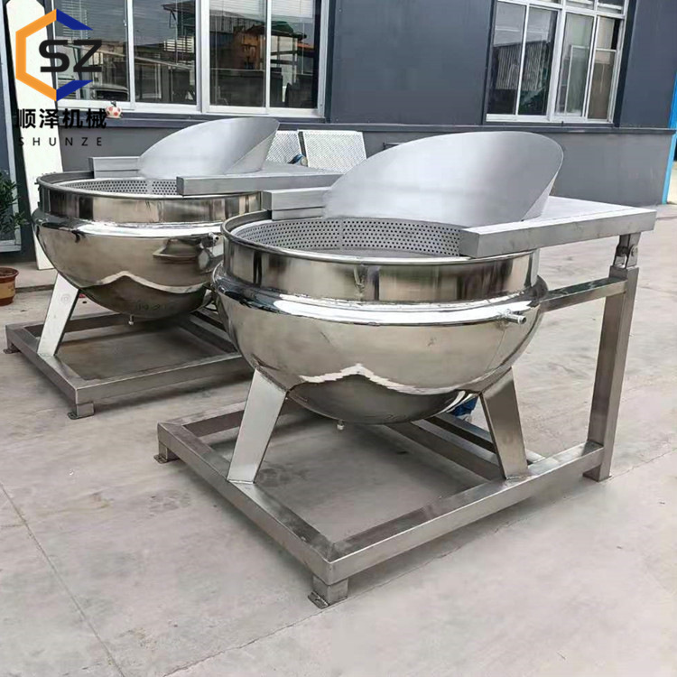 全自动漂烫蒸煮锅 蔬菜杀青焯水锅 海鲜快速焯水锅 顺泽机械