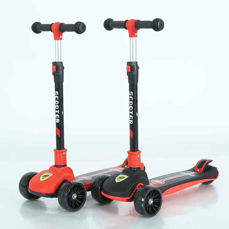 Scooter para niños 3 - 6 - 8 - 12 años de edad, niños de mediana edad, niños pueden montarse en scooter deslizante plegable 3 - en - 1