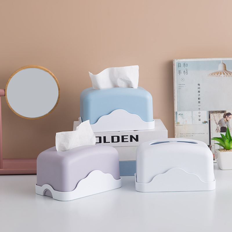 Caja de pañuelos de escritorio caja de almacenamiento de pañuelos caja de pañuelos hogar sala de estar lujo ligero de gama alta multifuncional restaurante creativo mesa de café