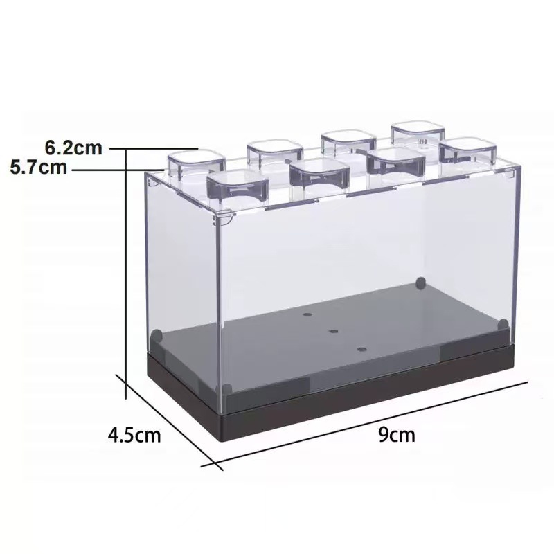 Caja de Almacenamiento Portátil para Modelos de Autos 1:64 de Plástico Transparente para Niños