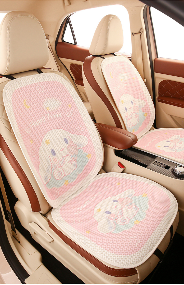 2024 Cartoon Car Cushion Four Seasons Universal Car Summer Cushion Yugui Dog Cute Ladies Breathable Seat Cover