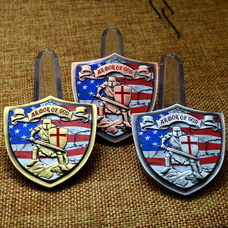 Foreign custom Special-shaped Enamel Paint Metal Arts and Crafts Shield Medals badge