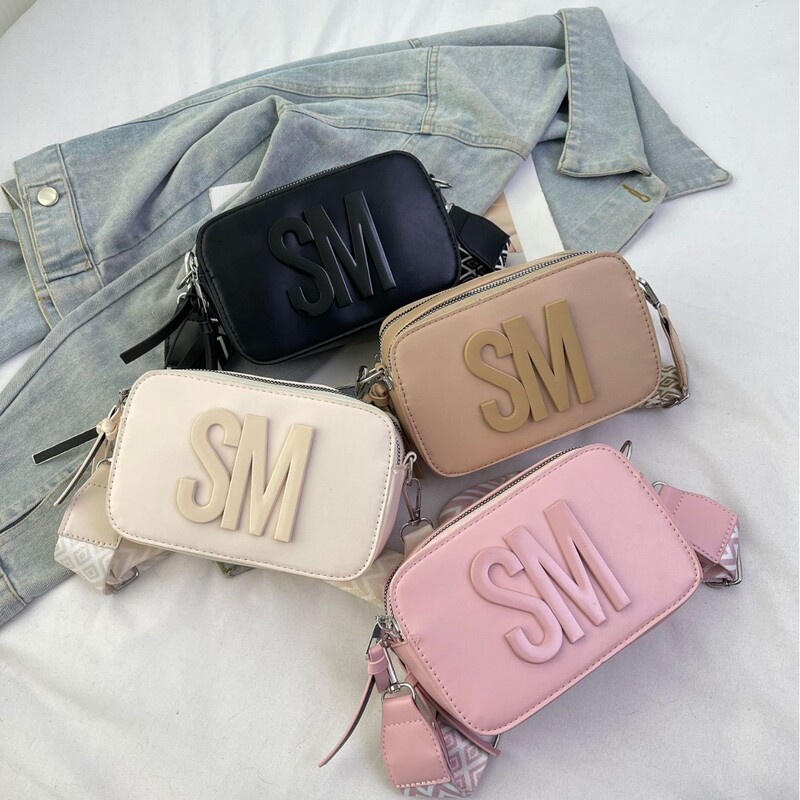 Spring New Niche Light Luxury Small Square Bag Broadband Letter Women's Bag Fashionable All-match Shoulder Bag Simple Casual Bag Spring New Niche Light Luxury Small Square Bag Broadband Letter Women's Bag Fashionable All-match Shoulder Bag Simple Casual Bag
