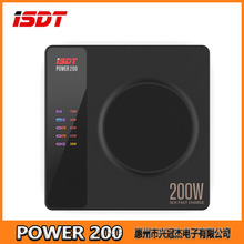 ISDT艾斯特POWER200锂电池充电器手机笔记本无线充电LCD屏手机APP