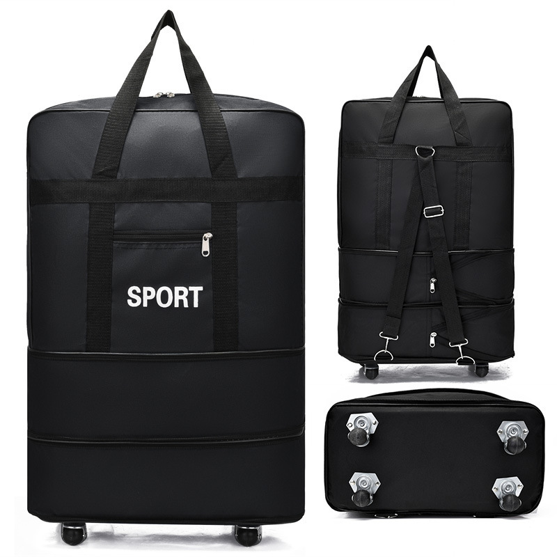 Air consignment large capacity travel bag universal wheel moving travel folding luggage bag storage Oxford cloth pre-production bag