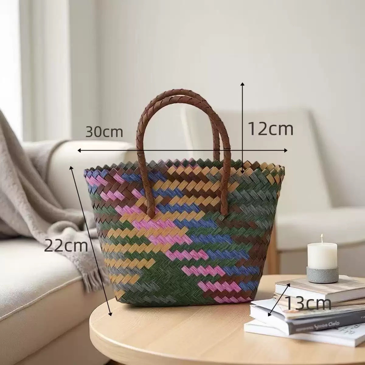 Colorful short handle medium size