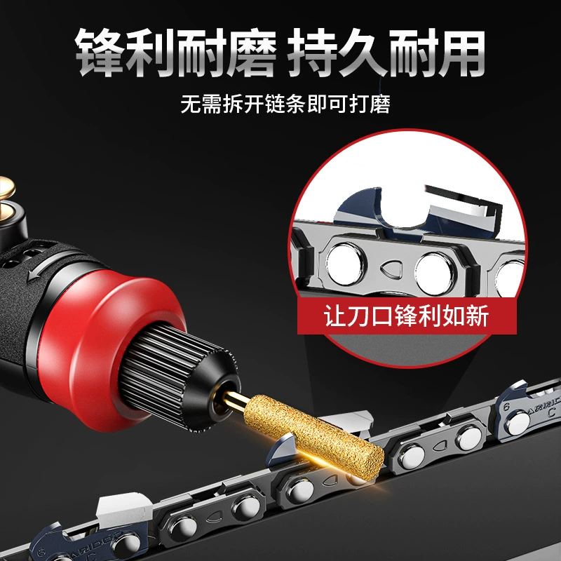  Chainsaw, handheld electric chain squeezer, file