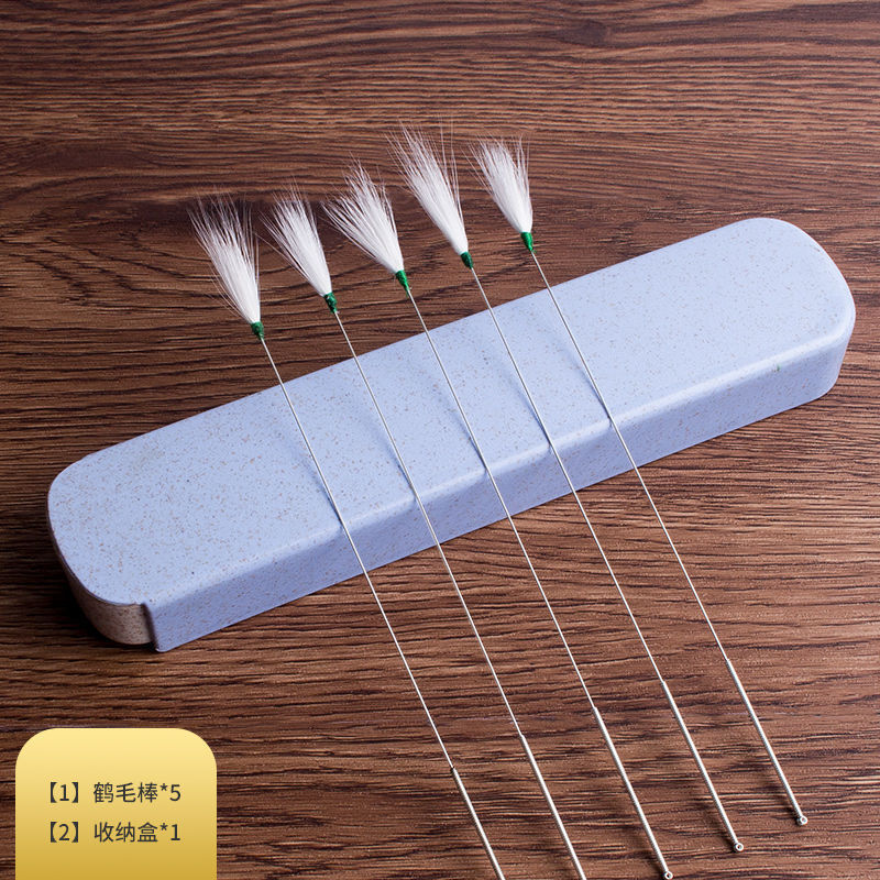 은바늘 크레인 헤어스틱 5개 + 수납박스/6개