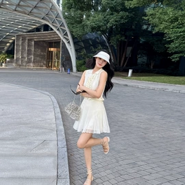时尚休闲套装;连衣裙;女式针织衫
