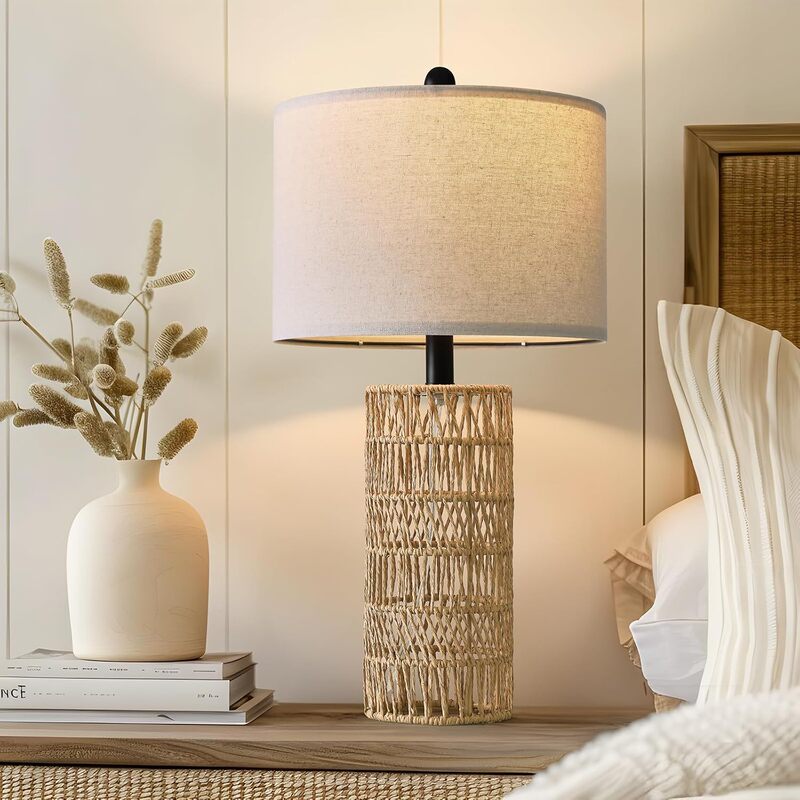 Handmade Rattan Mushroom Table Lamp, Retro Bohemian Style Bedside Lamp, Bamboo Art Home Decoration Lamp, Bedroom Decoration Handmade Rattan Mushroom Table Lamp, Retro Bohemian Style Bedside Lamp, Bamboo Art Home Decoration Lamp, Bedroom Decoration
