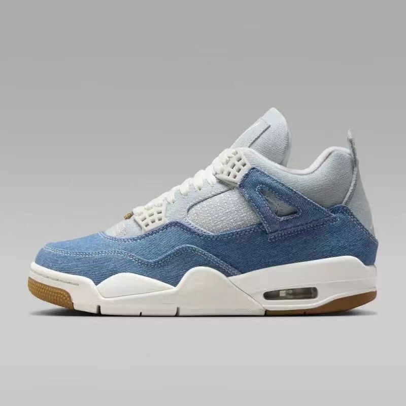 Pure Original Putian Shoes for Men and Women Aj4 Replica Mix and Match Denim Sneakers Retro Couple Running Shoes Ib6716 Pure Original Putian Shoes for Men and Women Aj4 Replica Mix and Match Denim Sneakers Retro Couple Running Shoes Ib6716