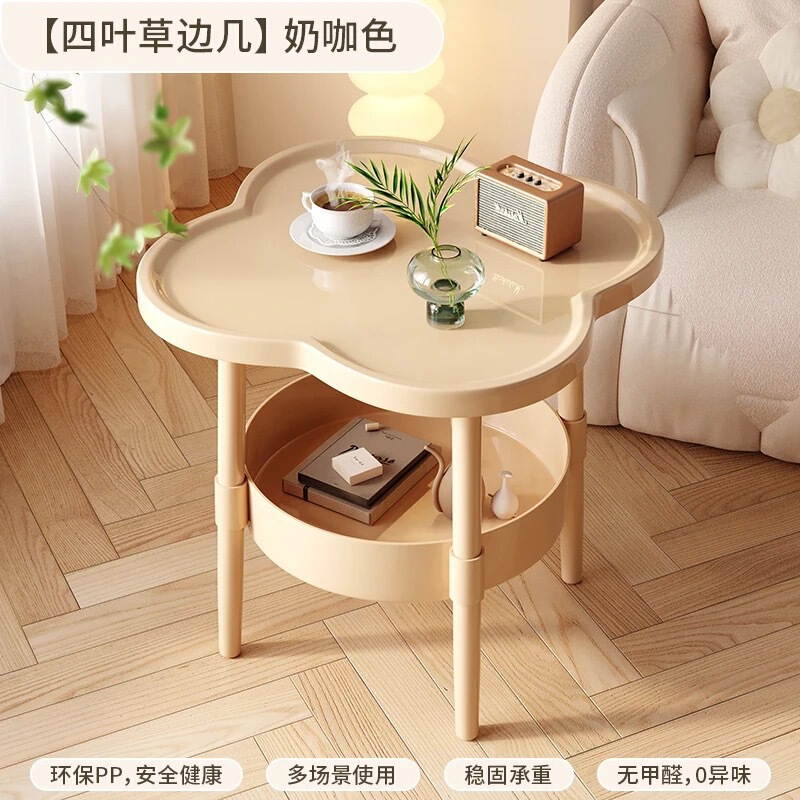 装飾品、ハイエンドのニッチな装飾品、コーヒーテーブル、リビングルーム、クリーム風味のベッドサイドテーブル、収納ラック、テーブル、高価値の装飾品|undefined