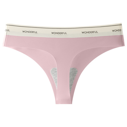 Invisible T-shape underwear, low-rise, women's sports and fitness, sexy new, pure desire, thin ice silk summer triangle briefs