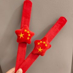 国庆节五角星拍拍圈儿童手环创意小礼品活动节目手腕装饰十一礼物