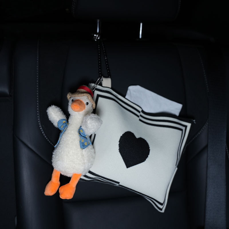 Doll Creative Hanging, Biqi Bixing Car tissue box/set - love-version-vika-duck