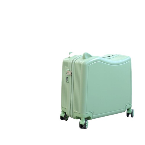 Children's suitcase, boys and girls can mount student trolley case, cute and lightweight small boarding travel password suitcase