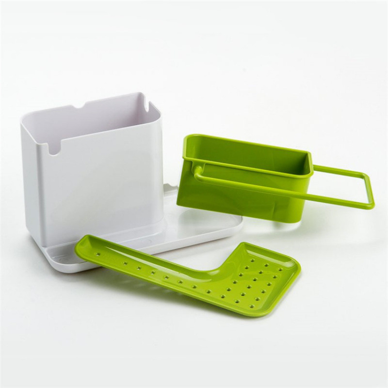 Kitchen Cleaning Supplies Storage and Organization Drain Storage Rack Creative Desktop Dishcloth Sponge Rack Rag Pot Brush Rack