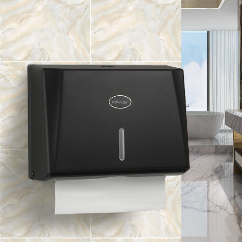 Wall-mounted paper towel holder for hotel toilets, without drilling, kitchen home bathroom dry paper towel dispenser, waterproof
