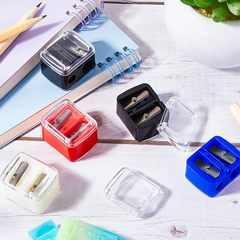 二重穴の紋様の眉毛の筆のアイライナーの眉毛の筆は化粧の鉛筆の刀の大きい小さい穴の設計の筆のツールの眉毛の筆を削ります
