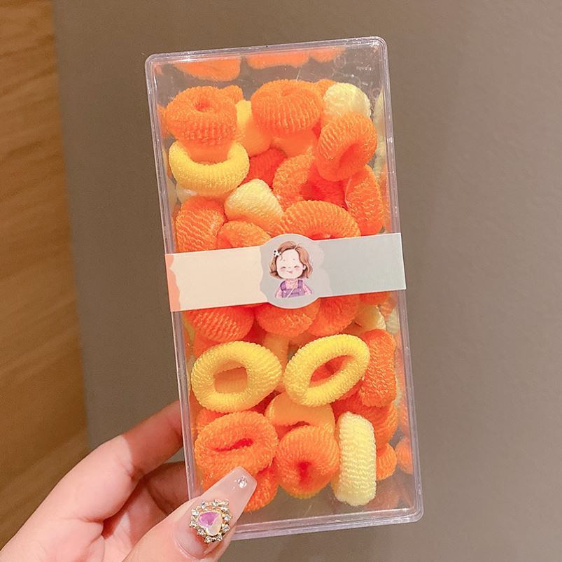 Banda para el cabello para niños cuerda para el cabello accesorios para el cabello no lastiman el cabello cuerda para el cabello anillo de toalla de color cuerda para el cabello de alta elasticidad